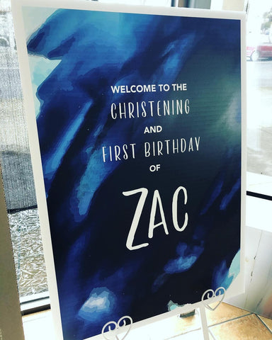 Zac’s Welcome Board