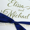 1i.  Elissa & Michael - Foil Print Invitation