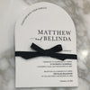 1B.  Belinda & Matthew - Arch Shape invite