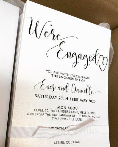 Enes & Danielle- Engagement Invite