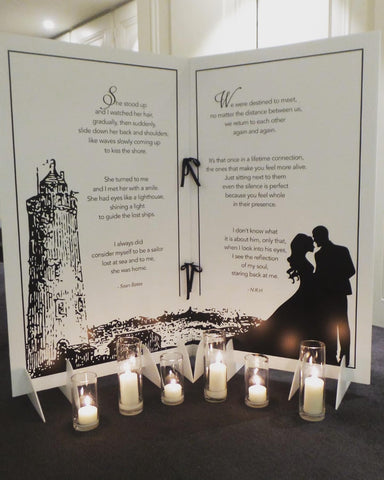 Our Story Book Wedding Sign