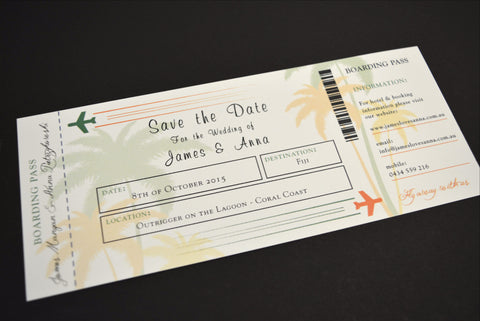 Ticket to Save the Date