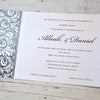 Feather Swirl - Wedding Invitation