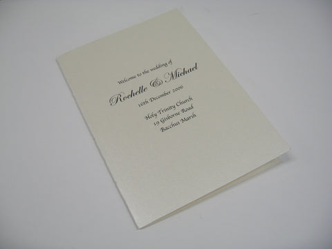 Holy Wedding - Hymn Booklet