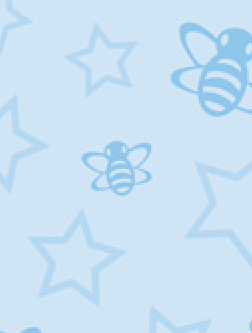 Baby Blue Bumblebees 120gsm A4 Paper