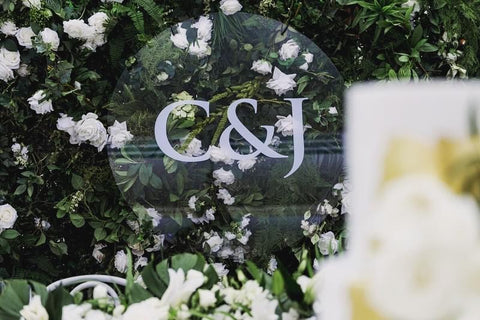 C & J - Acrylic Circular Sign