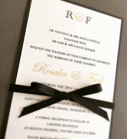 1H - Rosalee Foil Print Invitation