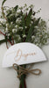 1c.  Semicircle Acrylic Placecards