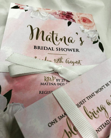 1D.  Matina’s Bridal Shower Invite