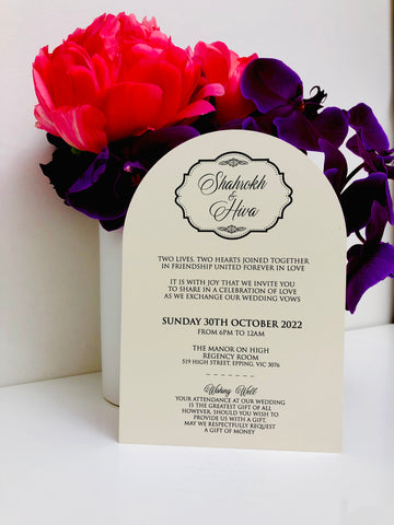 Shahrokh & Hiva Invitation