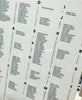 1J.  White Acrylic Seating Chart