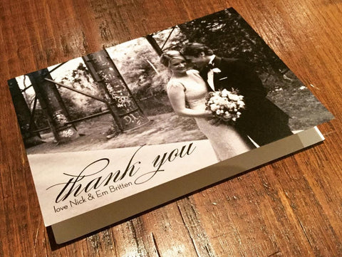 Thank You Card - Nick & Em