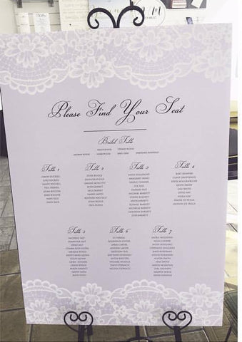 1Q.  Lilac & Lace Seating Chart