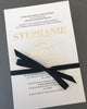 1T.  John & Stephanie Foil Print Invitation