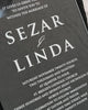 Sezar & Linda - Clear Acrylic Invitation