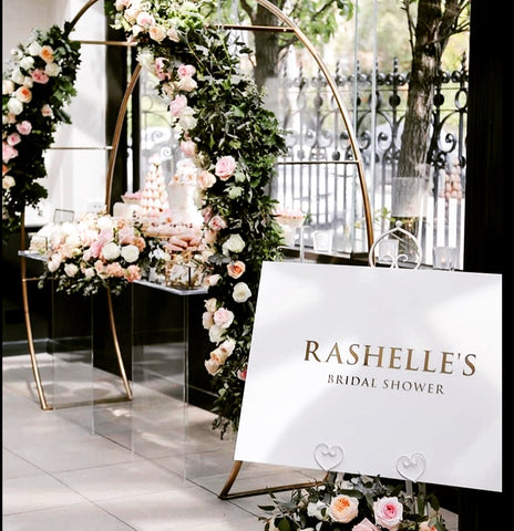 1D.  Rashelle’s Bridal Shower - Acrylic Welcome Board
