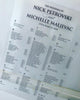 1M.  Clear Acrylic Seating Chart - Black Print