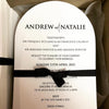 1A.  Andrew & Natalie - Arch Shape Invitation