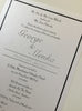 Silver foil print invitation