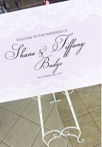 Lilac & Lace Welcome Board