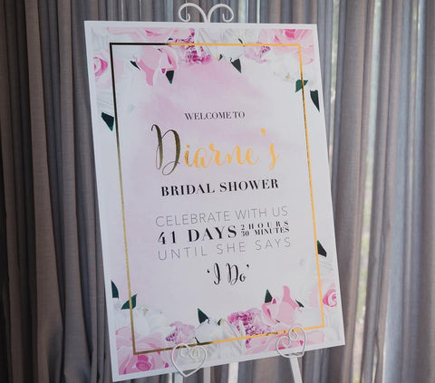 1FF.  Diarne’s Bridal Shower Welcome Sign