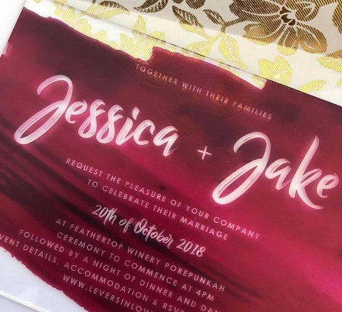 Jessica’s Acrylic Invitation