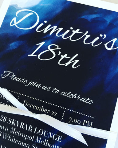 Dimitri’s Birthday Invitation