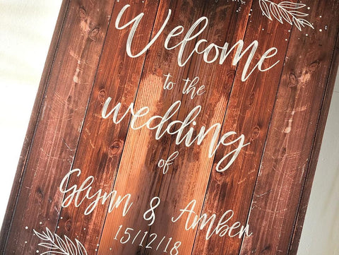 Glynn & Ambers Wedding Signs