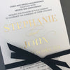 1T.  John & Stephanie Foil Print Invitation