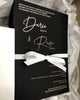 1B.  Dario & Ruza - Foil Print Invitation
