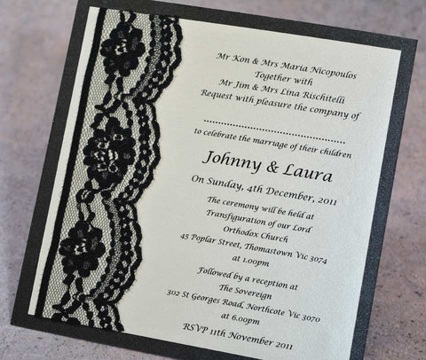 Black Swan - Wedding Invitation