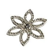 Brooch Diamante Flower