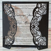 Laser Cut Lace Love Wrap - Black