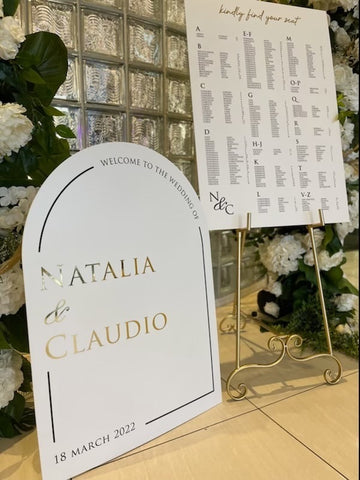 1C.  Natalia & Claudio- seating Chart