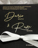 1B.  Dario & Ruza - Foil Print Invitation