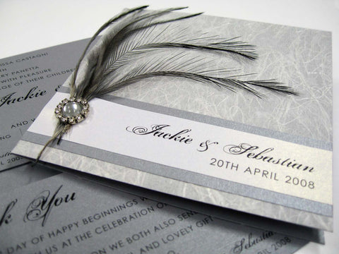 Crafty Feather Invitation