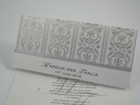 Crafty Embossed Foil Invite