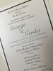 Silver foiled wedding invitation 