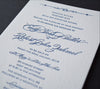 1M.  Navy Script - letterpress