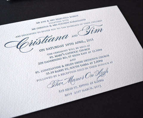 1j.  Cristiana & Tim - letterpress