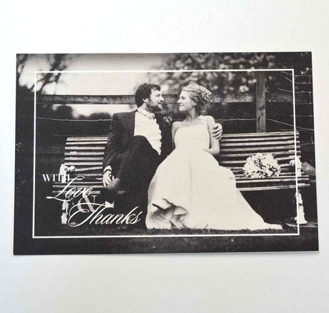 1E.  Black & White Classic Thank You Card