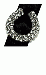 Diamante Buckle Horse Shoe Large ~3cm X 2.7cm