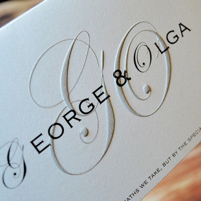 Embossed Elegance - Wedding Invite