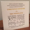 Christopher & Tina - Foil + Letterpress