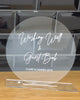 Acrylic Wishing Well Sign