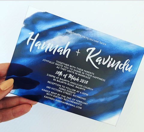 Hannah - Acrylic Invitation