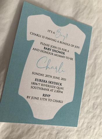 Charlie’s Baby Shower invitation