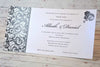 Feather Swirl - Wedding Invitation