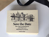 Wooden Save the Date to NY