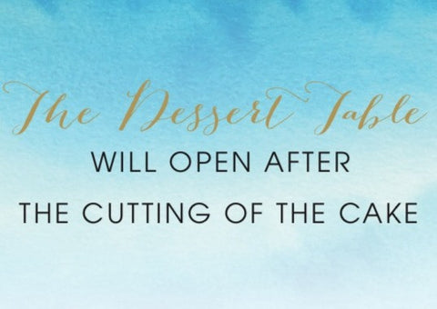 Desert Table Sign